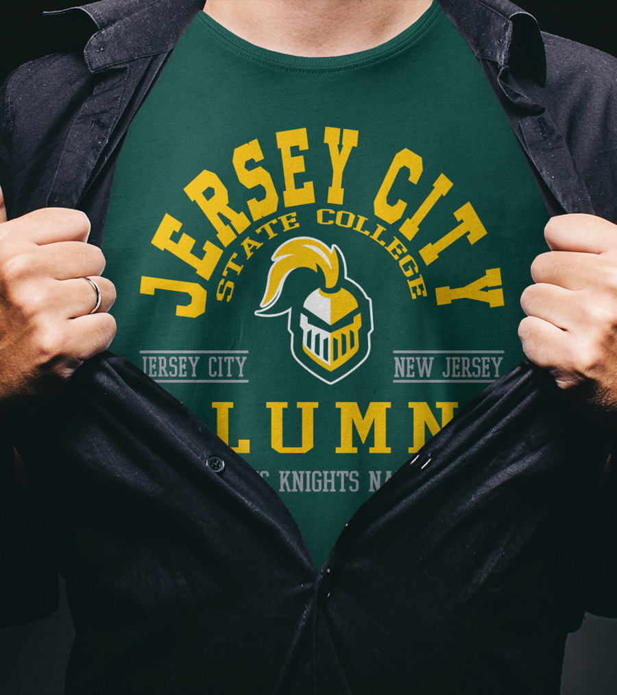 Jersey City State College Alumni Gothic Knights Nation New Jersey T-Shirt
