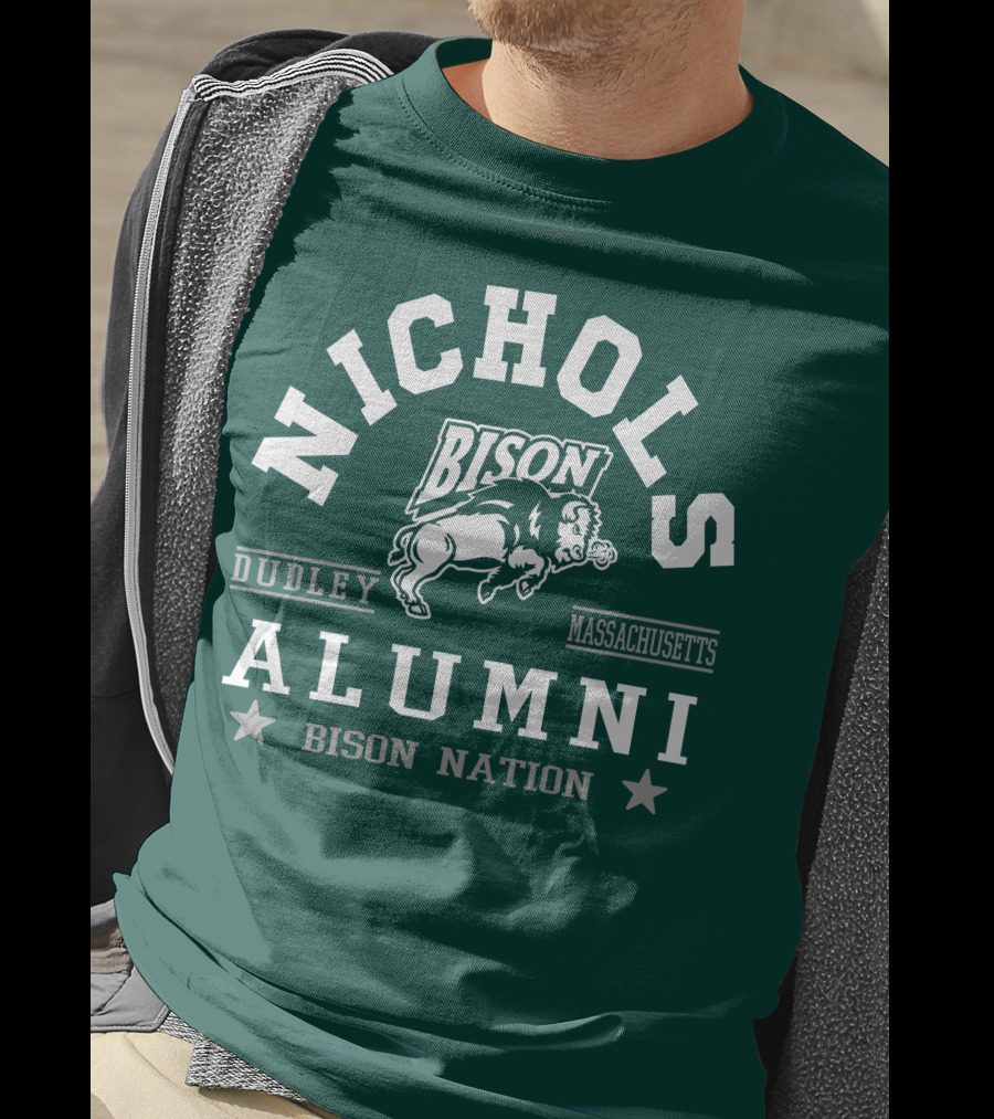 Nichols College Dudley Massachusetts Bison Alumni Nation T-Shirt