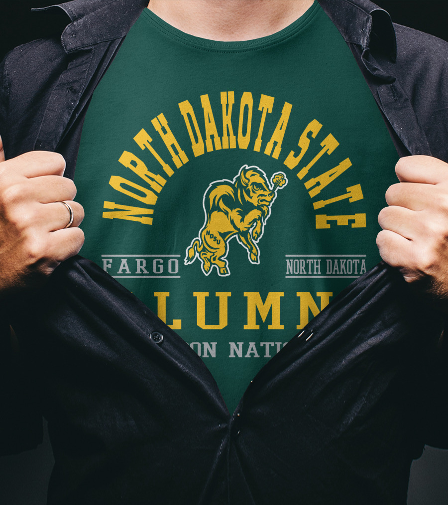North Dakota State Fargo Alumni Bison Nation North Dakota T-Shirt