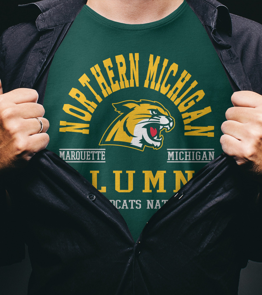 Northern Michigan University Marquette Alumni Wildcats Nation T-Shirt