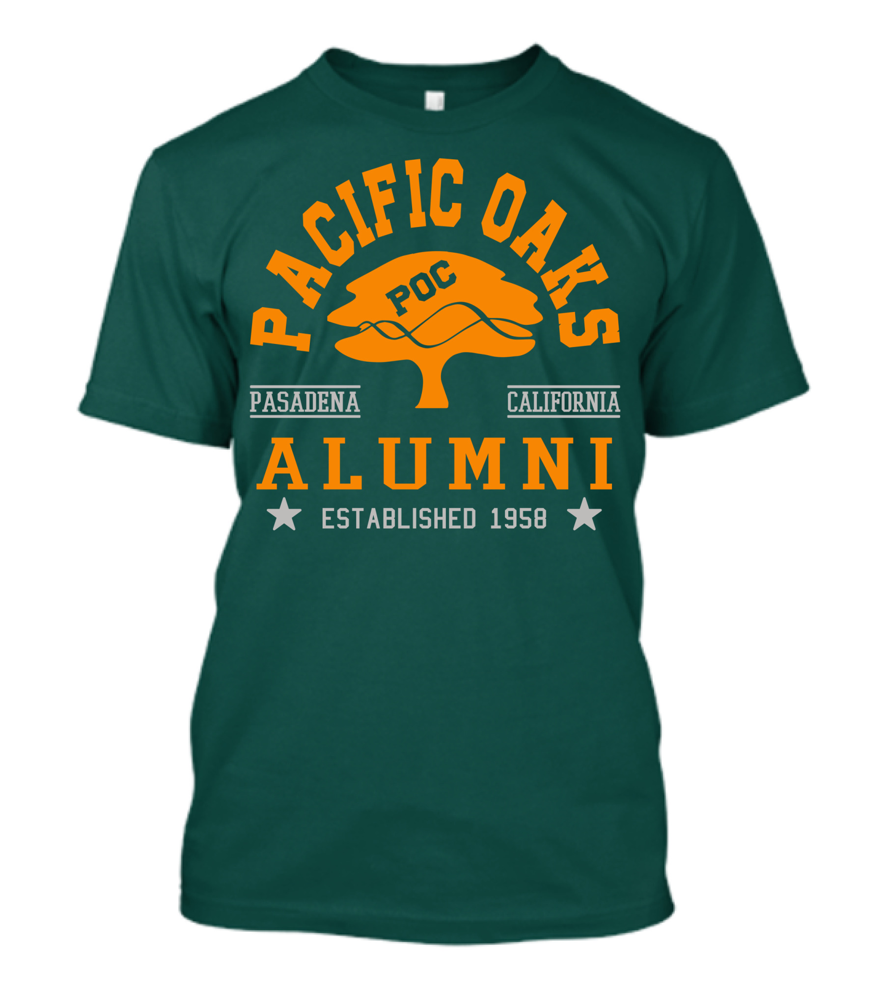 Pacific Oaks POC Alumni Pasadena California Established 1958 T-Shirt