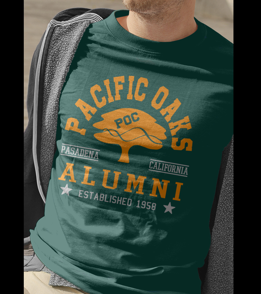 Pacific Oaks POC Alumni Pasadena California Established 1958 T-Shirt