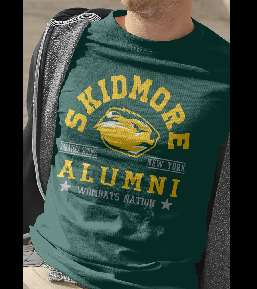 Skidmore College Alumni Wombats Nation Saratoga Springs New York T-Shirt