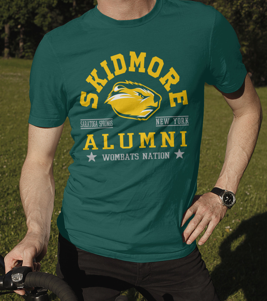 Skidmore College Alumni Wombats Nation Saratoga Springs New York T-Shirt