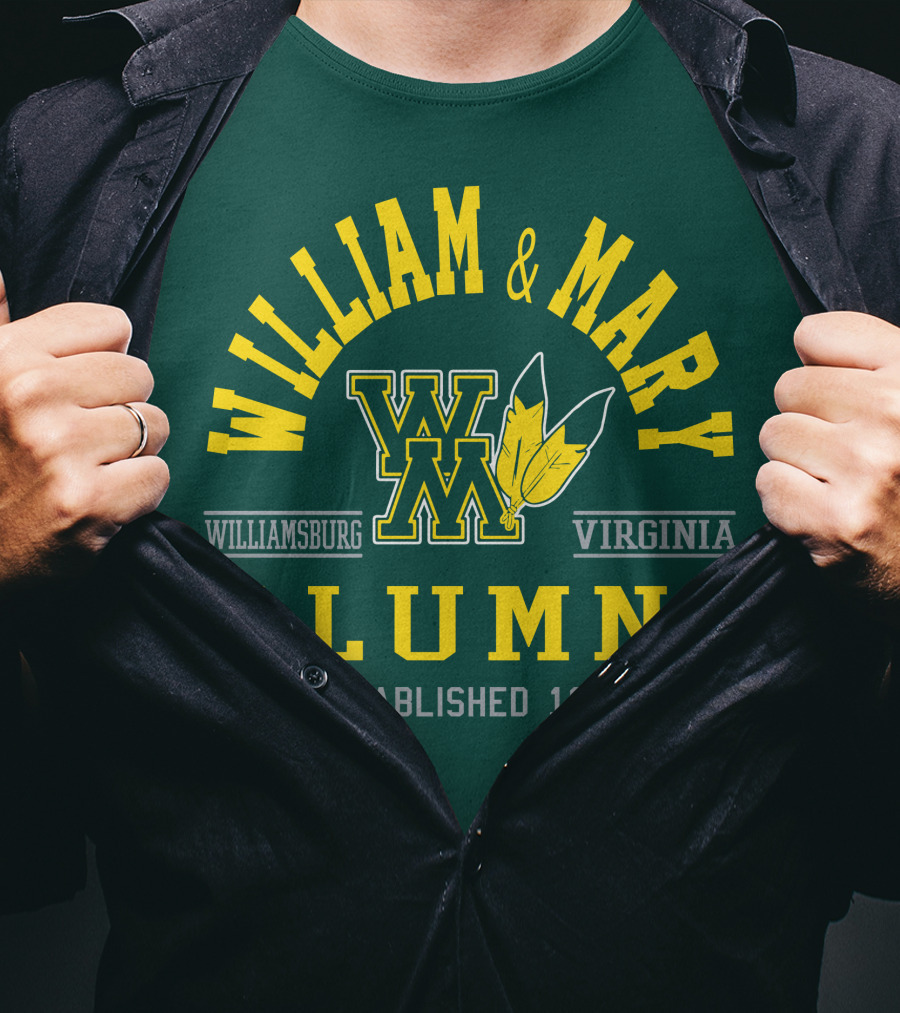 William And Mary Alumni Williamsburg Virginia Established 1693 T-Shirt