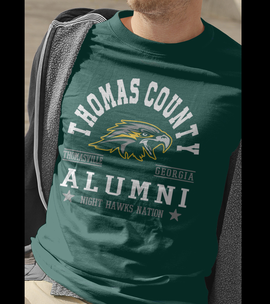 Thomas County Alumni Night Hawks Nation Thomasville Georgia T-Shirt