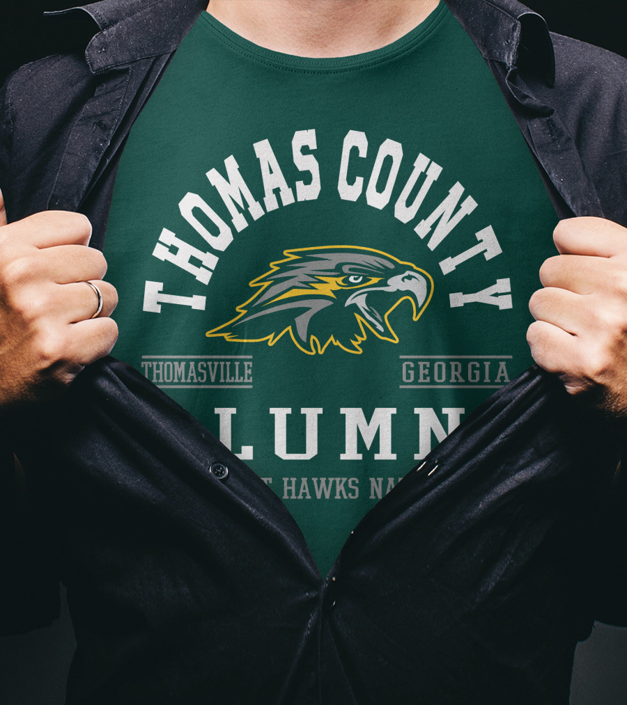 Thomas County Alumni Night Hawks Nation Thomasville Georgia T-Shirt