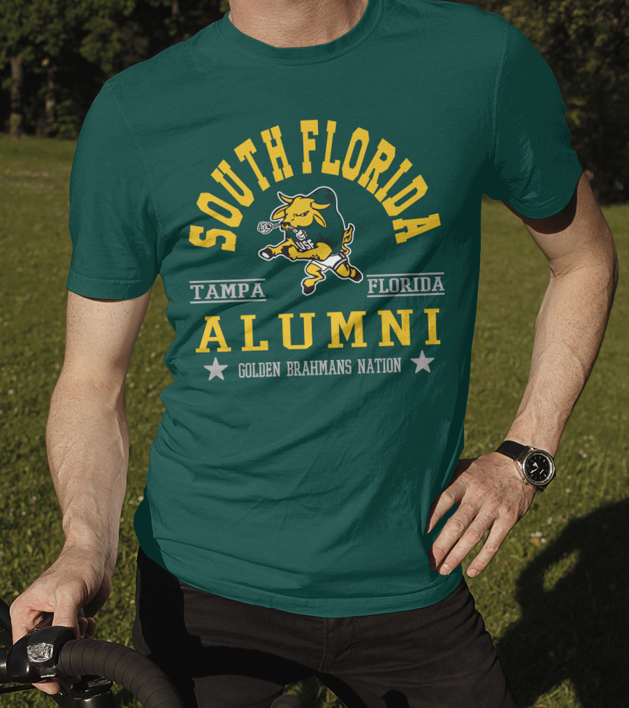 South Florida Alumni Tampa Florida Golden Brahmans Nation T-Shirt