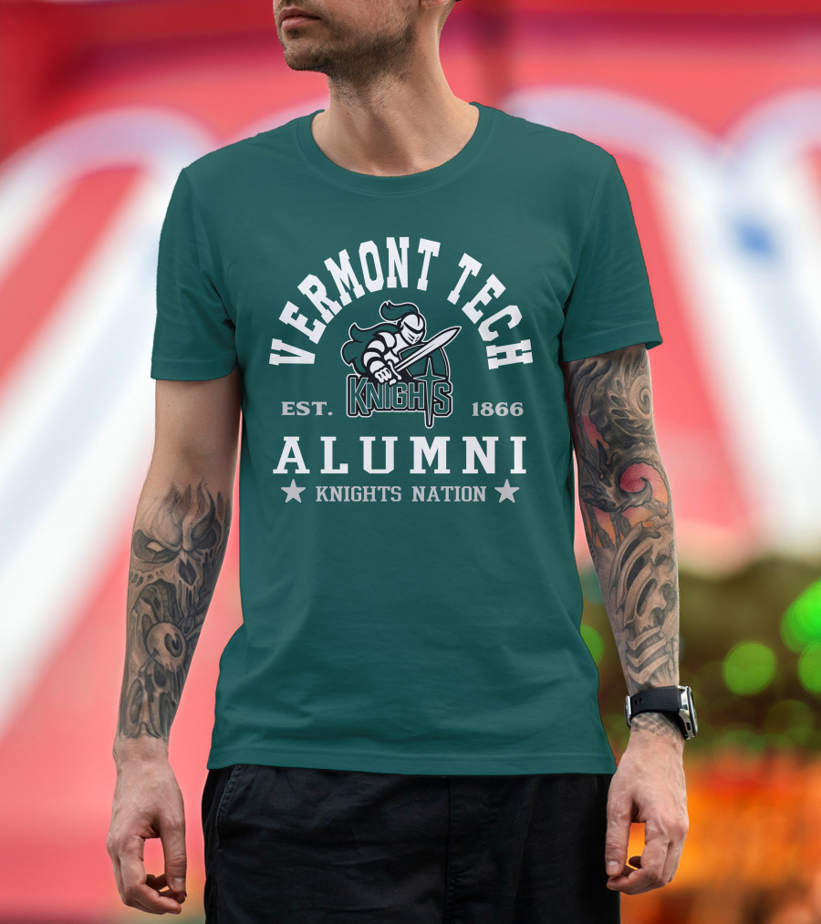 Vermont Tech Knights Alumni Est. 1866 Knights Nation T-Shirt