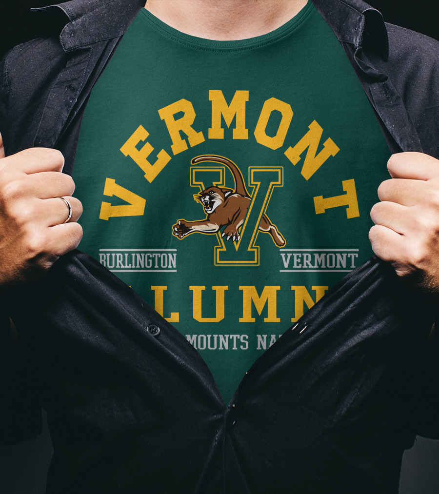 Vermont Burlington Alumni Catamounts Nation T-Shirt