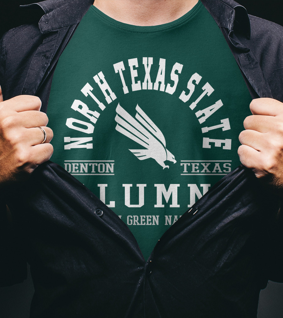 North Texas State Denton Texas Alumni Mean Green Nation T-Shirt