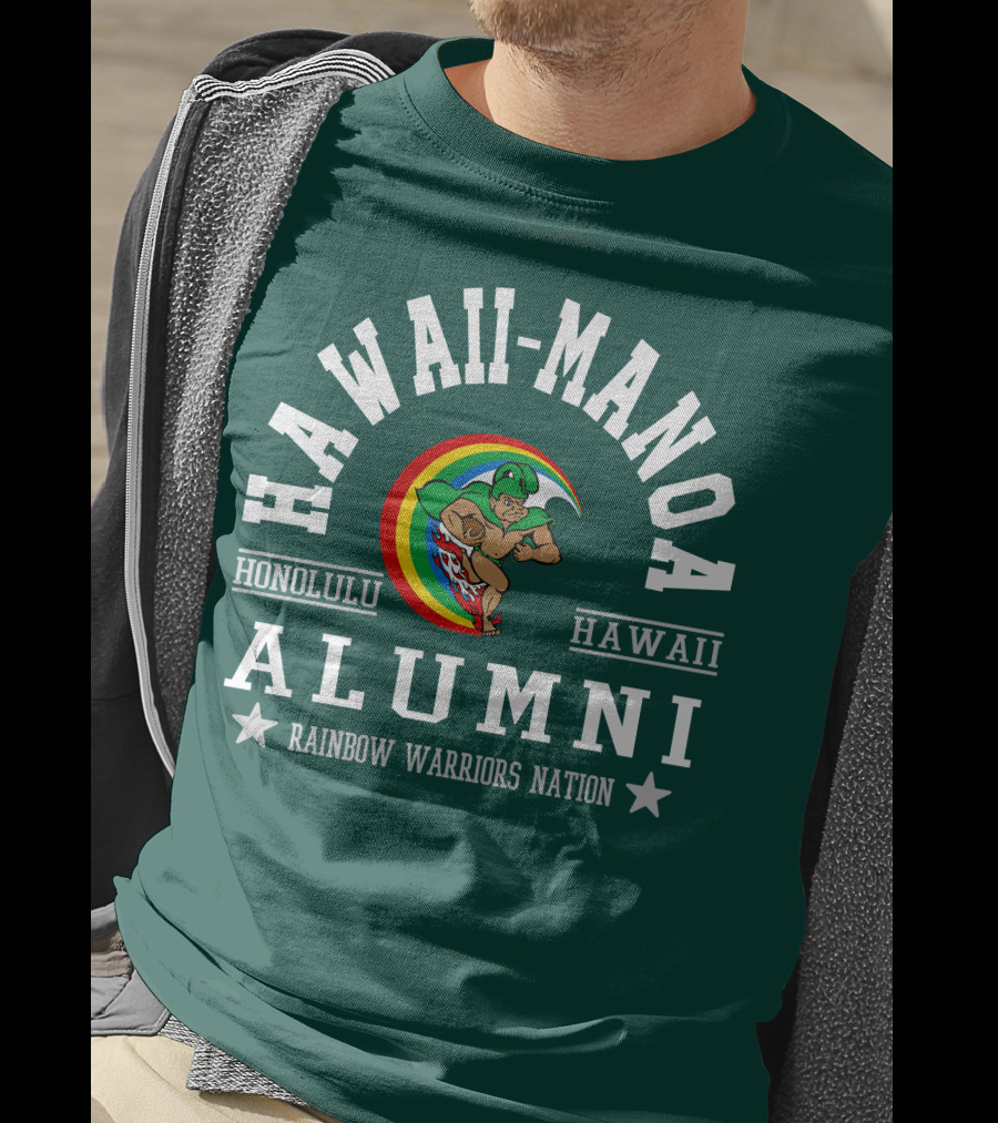Hawaii-Manoa Honolulu Hawaii Alumni Rainbow Warriors Nation T-Shirt