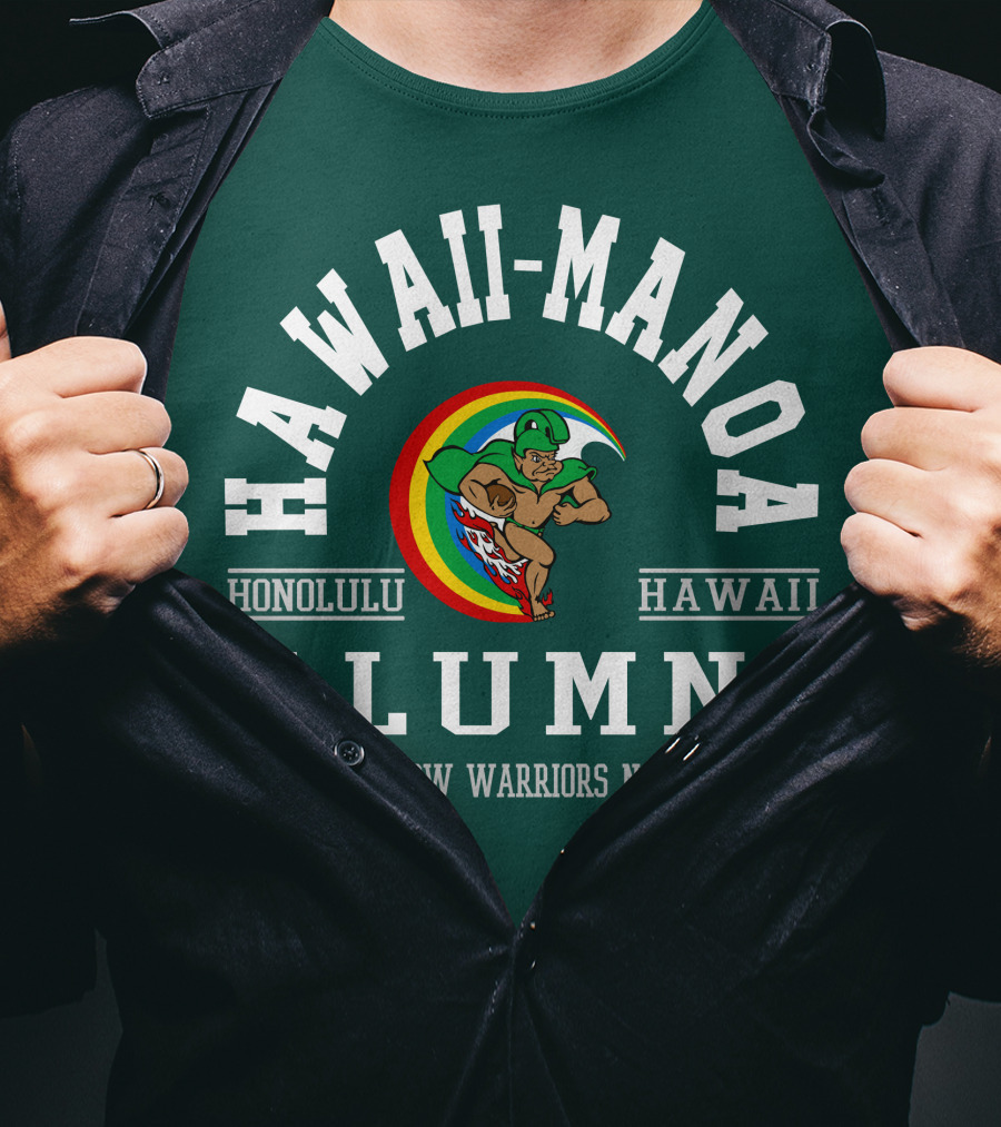 Hawaii-Manoa Honolulu Hawaii Alumni Rainbow Warriors Nation T-Shirt