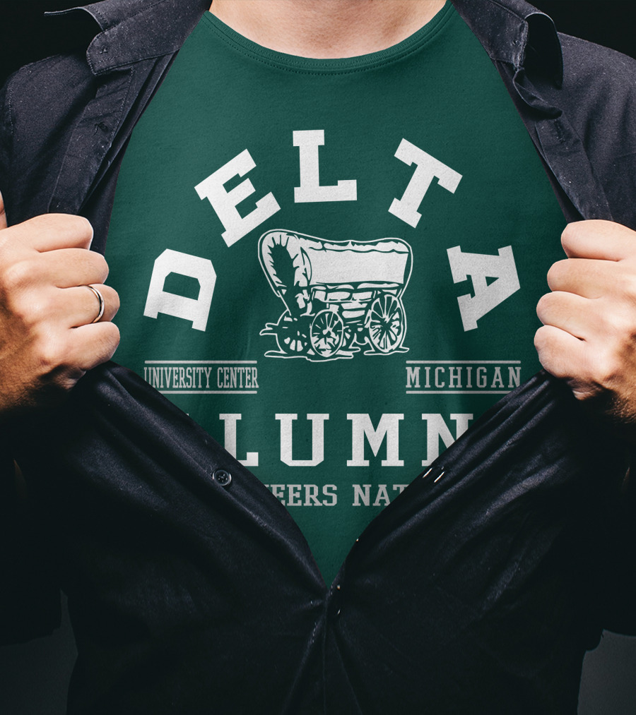 Delta University Center Michigan Alumni Pioneers Nation T-Shirt