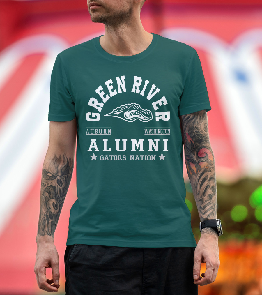 Green River Alumni Gators Nation Auburn Washington T-Shirt
