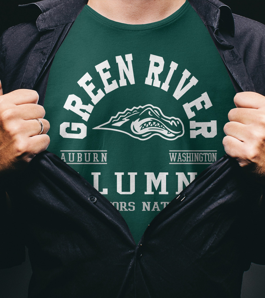 Green River Alumni Gators Nation Auburn Washington T-Shirt