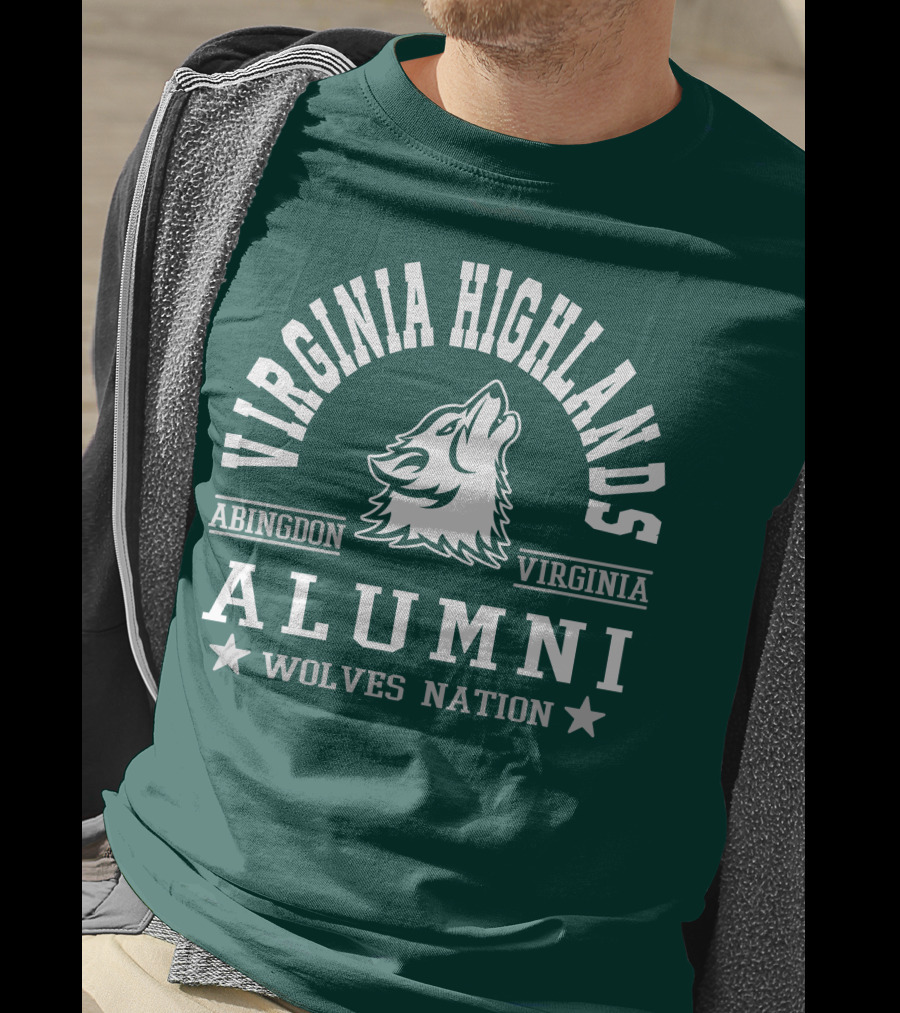 Virginia Highlands Abingdon Virginia Alumni Wolves Nation T-Shirt