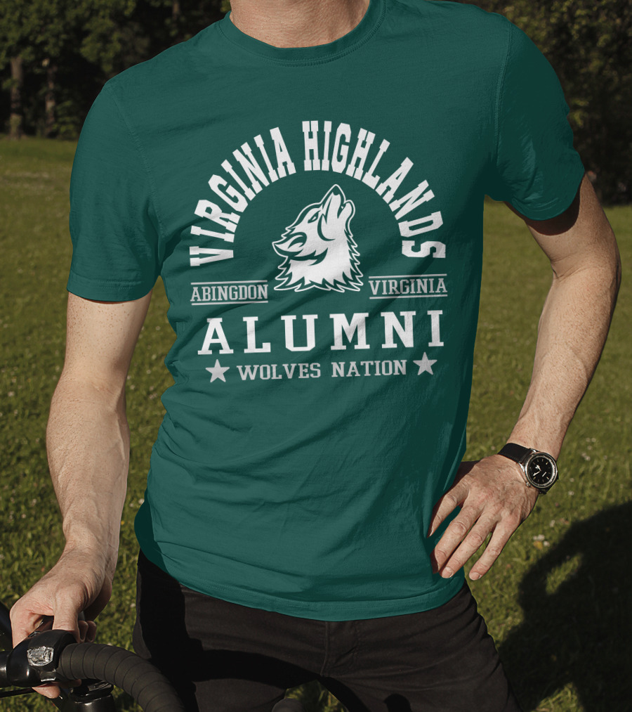 Virginia Highlands Abingdon Virginia Alumni Wolves Nation T-Shirt