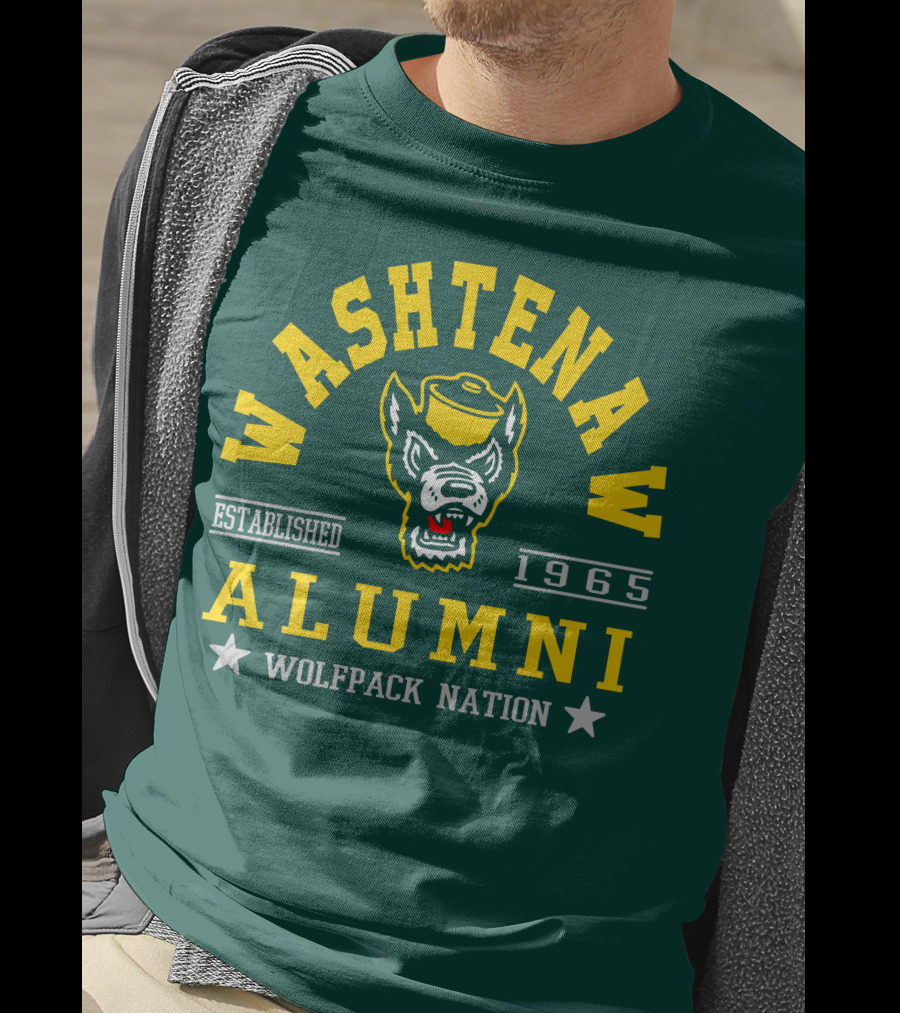 Washtenaw Alumni Established 1965 Wolfpack Nation T-Shirt