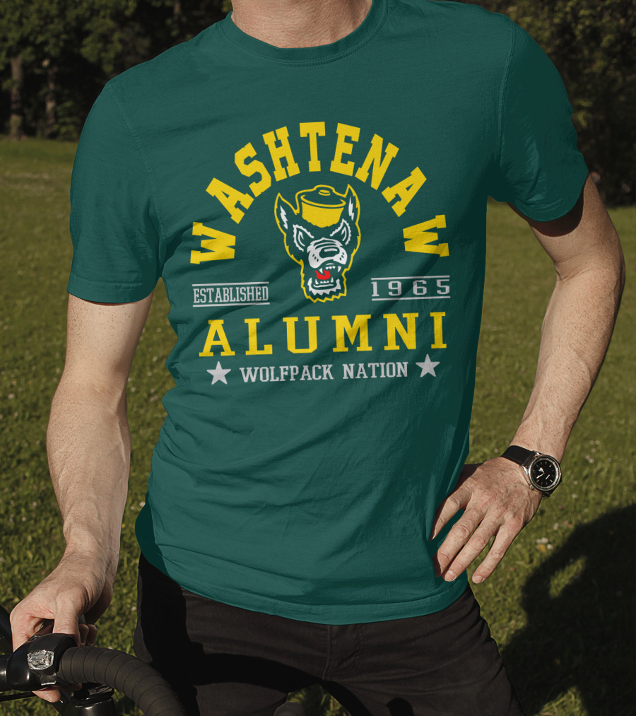 Washtenaw Alumni Established 1965 Wolfpack Nation T-Shirt