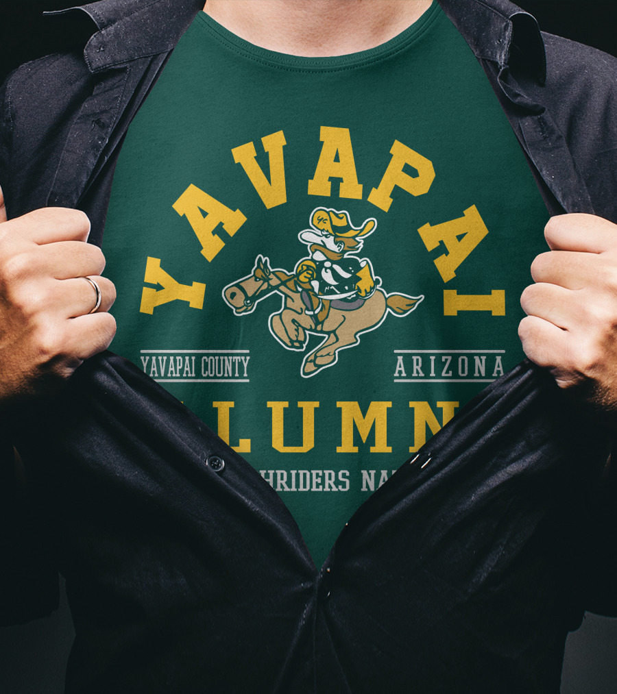 Yavapai College Alumni Arizona Roughriders Nation Yavapai County T-Shirt