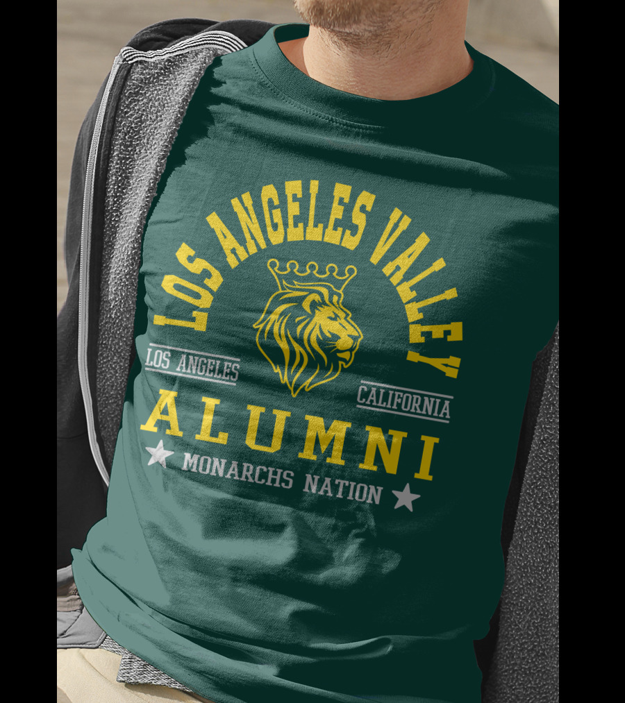 Los Angeles Valley Alumni Monarchs Nation California Lion T-Shirt