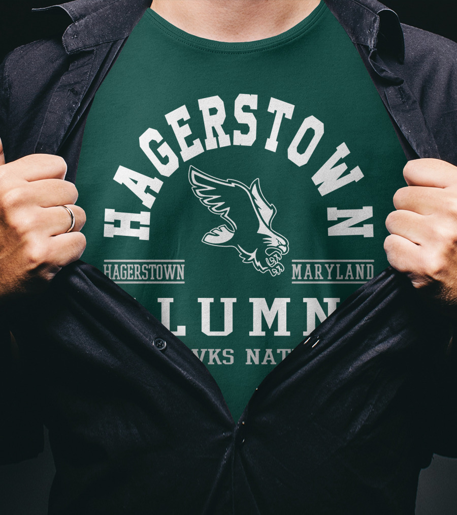 Hagerstown Maryland Alumni Hawks Nation T-Shirt
