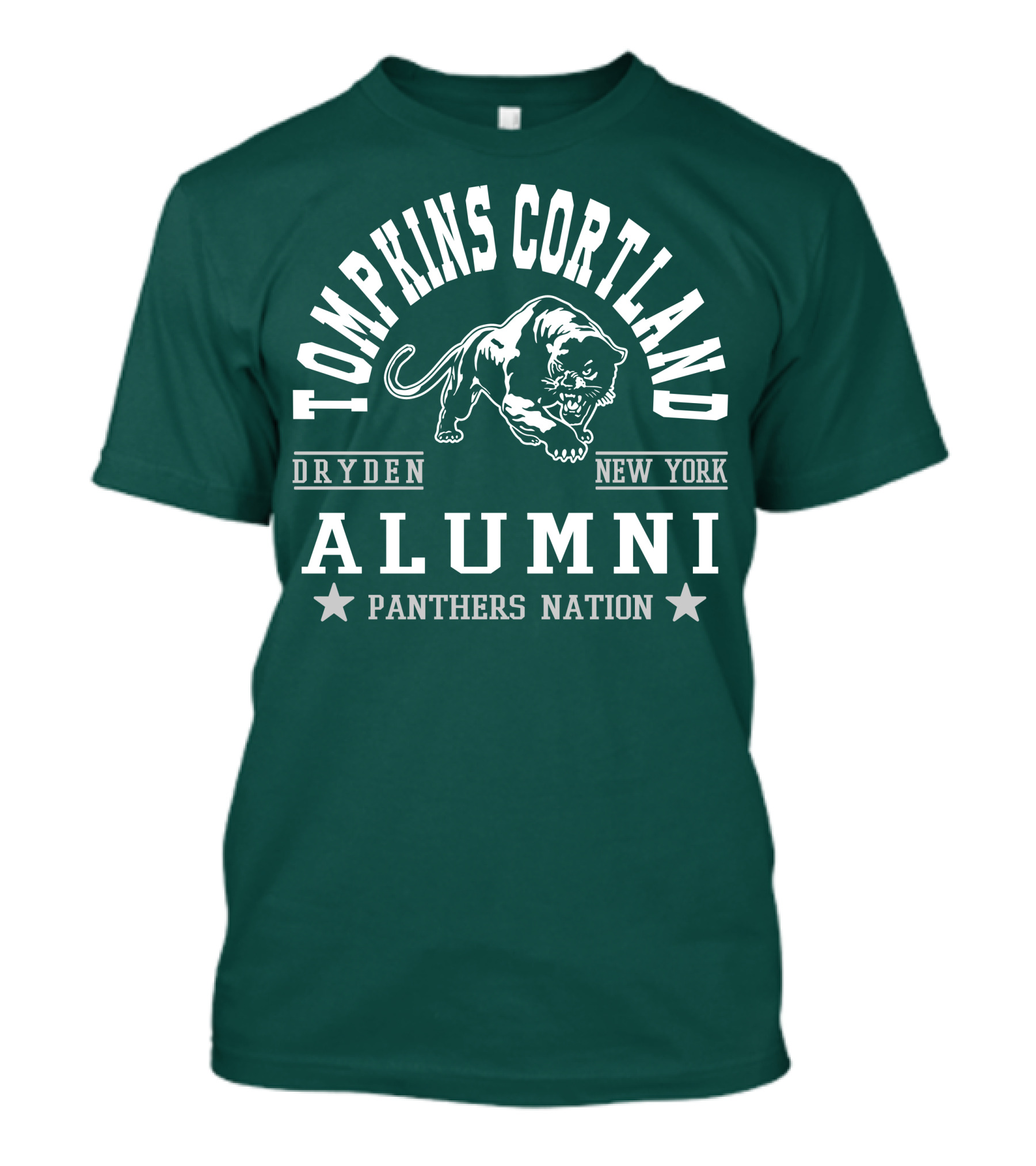 Tompkins Cortland Alumni Panthers Nation Dryden New York T-Shirt