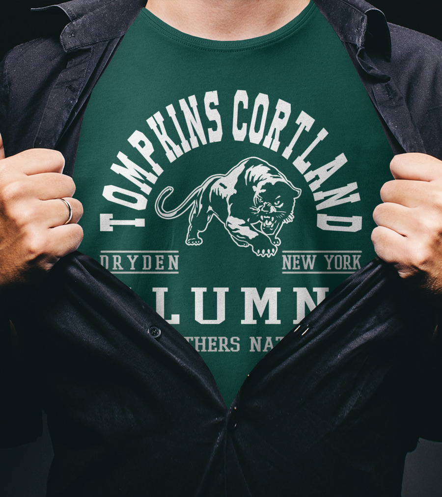Tompkins Cortland Alumni Panthers Nation Dryden New York T-Shirt