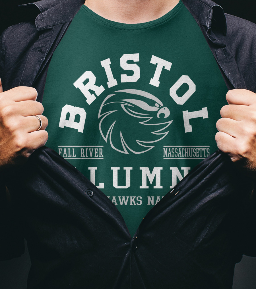 Bristol Alumni Bayhawks Nation Fall River Massachusetts T-Shirt