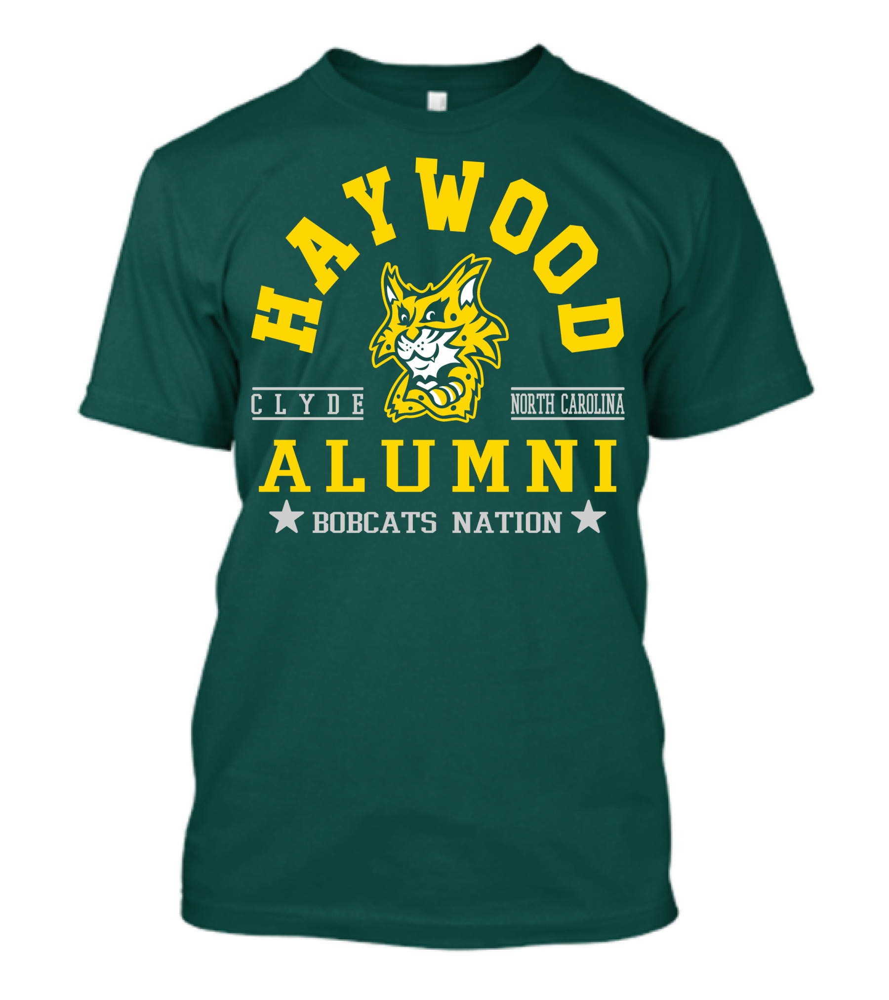 Haywood Alumni Clyde North Carolina Bobcats Nation T-Shirt