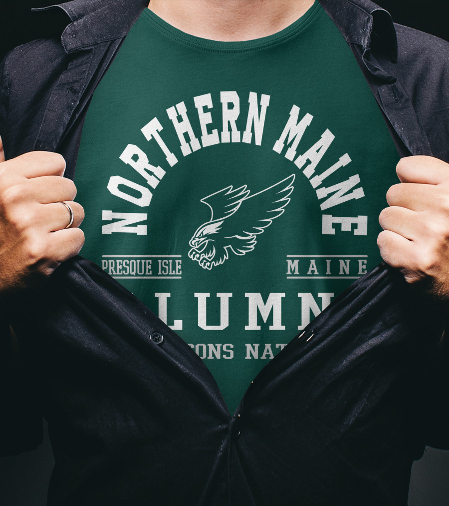 Northern Maine Alumni Presque Isle Falcons Nation T-Shirt