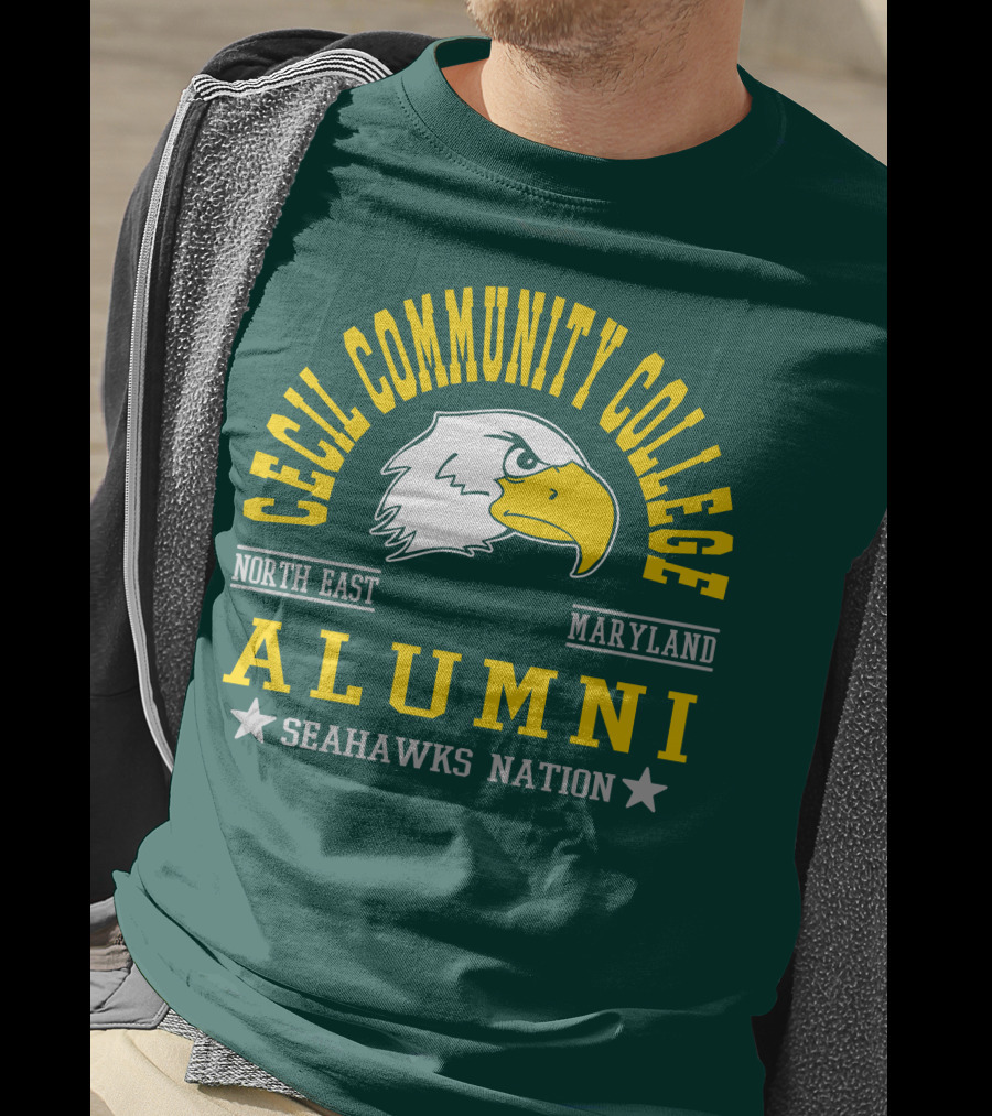 Cecil Community College Alumni Seahawks Nation North East Maryland T-Shirt
