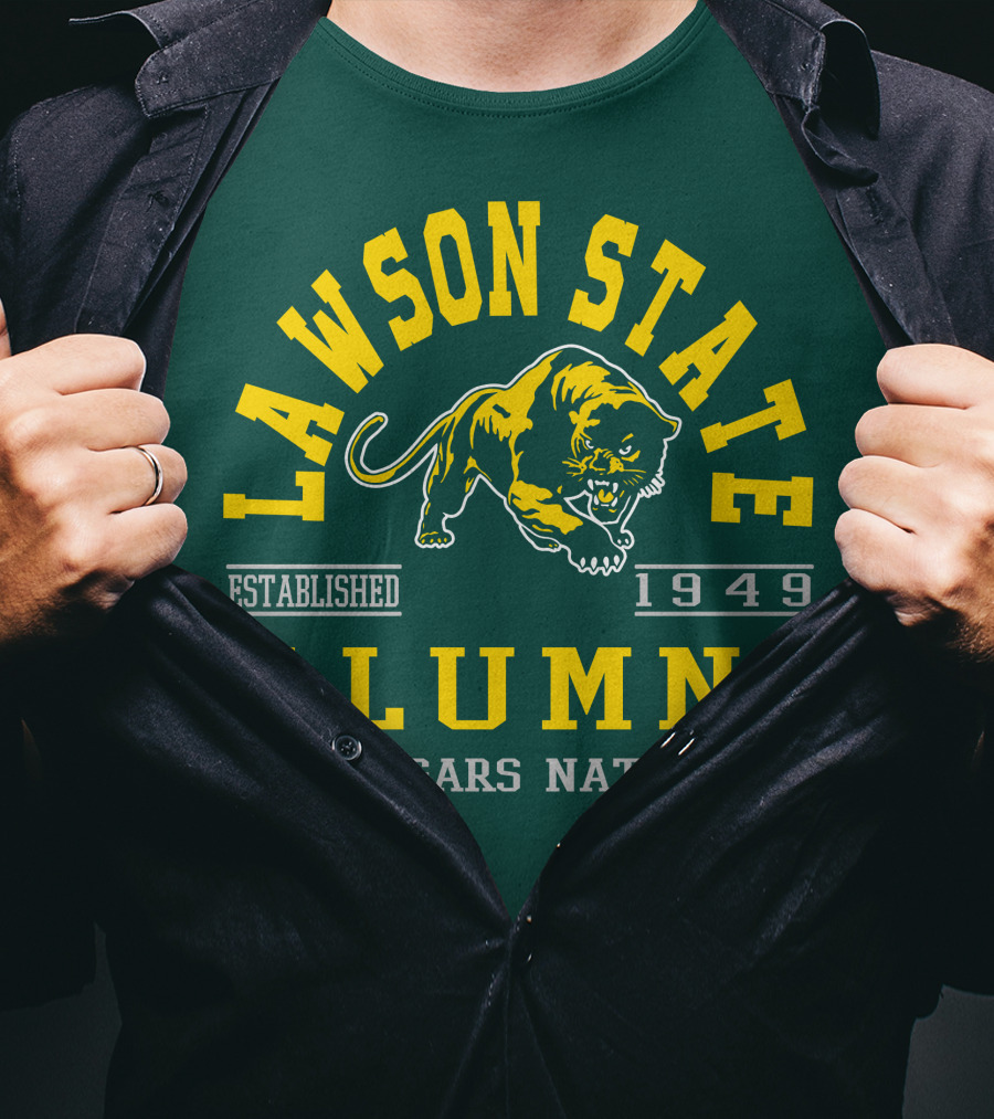 Lawson State Alumni Cougars Nation Established 1949 T-Shirt