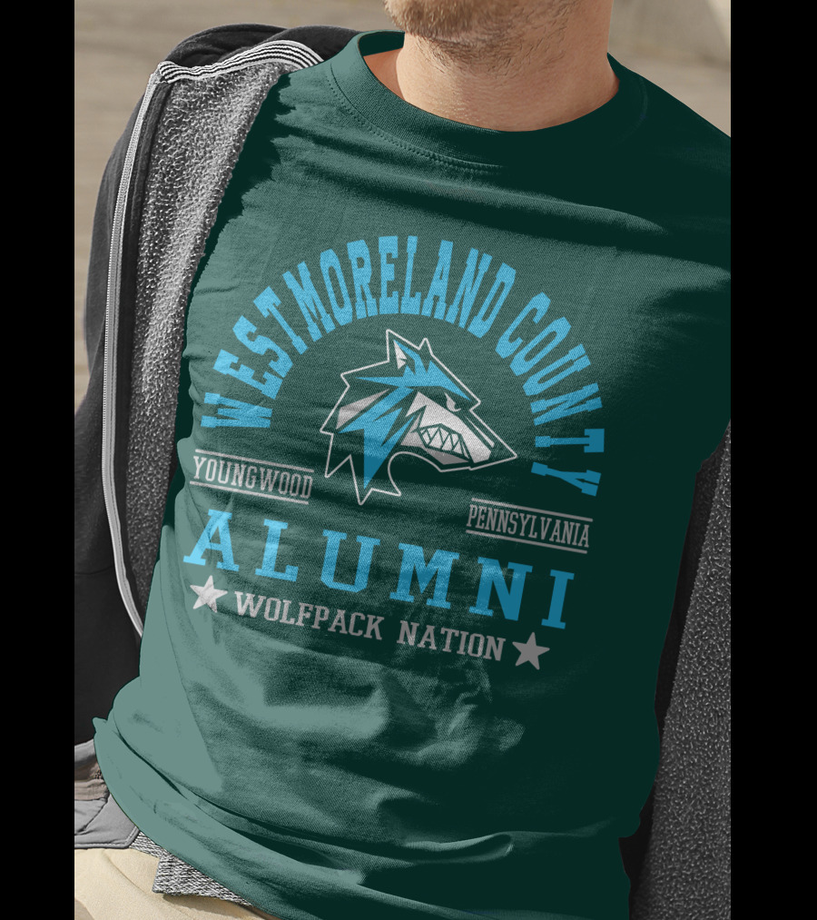 Westmoreland County Youngwood Pennsylvania Alumni Wolfpack Nation T-Shirt