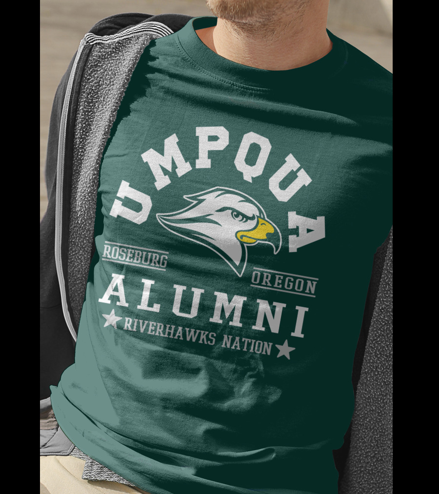 Umpqua Alumni Roseburg Oregon Riverhawks Nation T-Shirt