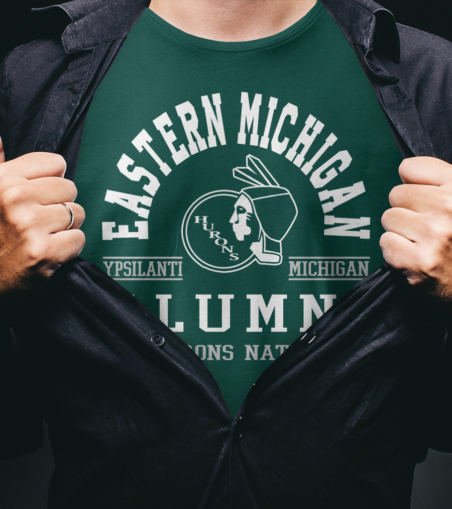 Eastern Michigan Alumni Hurons Nation Ypsilanti Michigan T-Shirt