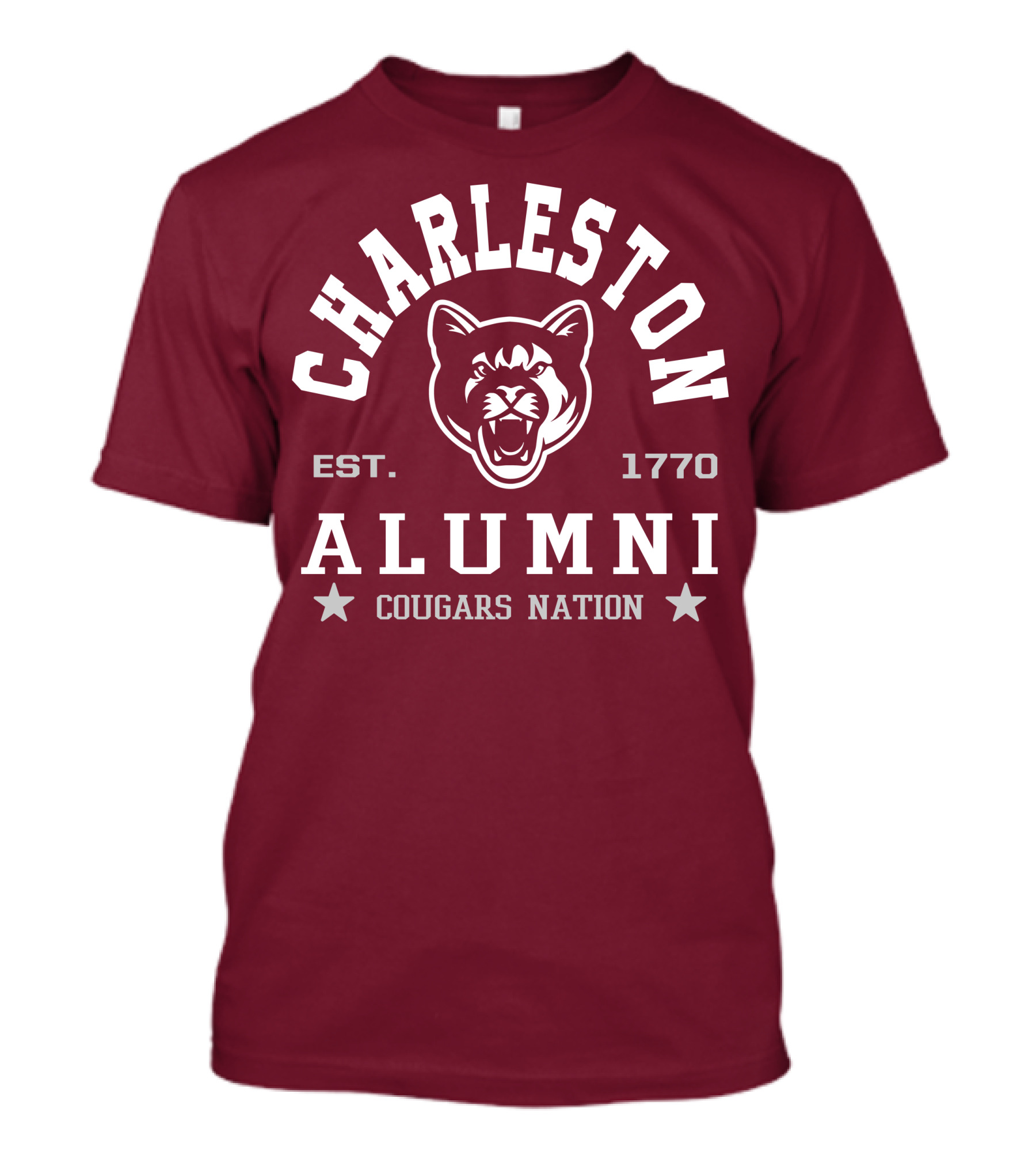 Charleston Alumni Cougars Nation Est. 1770 T-Shirt