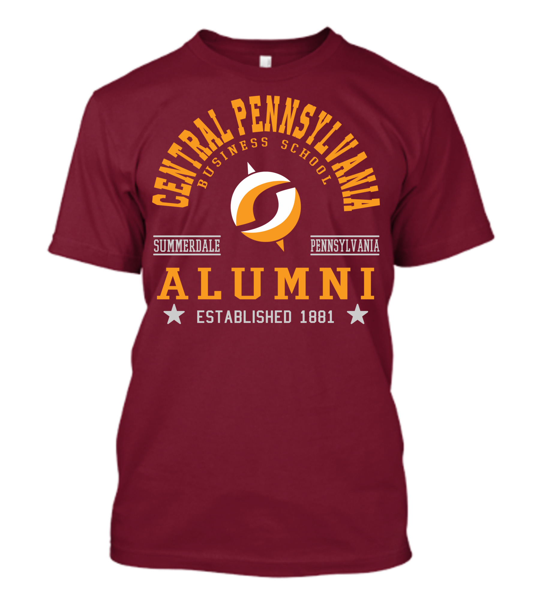 Central Pennsylvania Business School Alumni Summerdale Pennsylvania Established 1881 T-Shirt