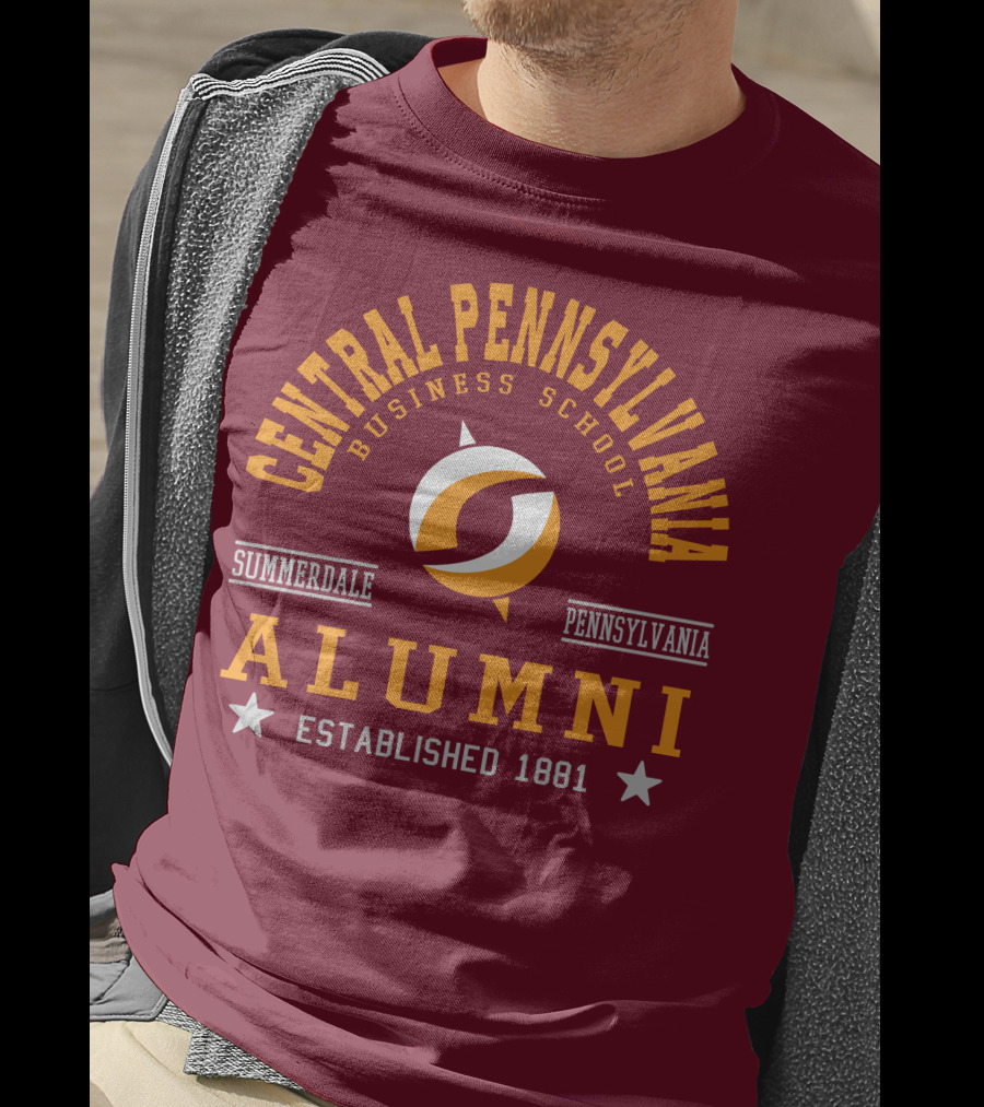 Central Pennsylvania Business School Alumni Summerdale Pennsylvania Established 1881 T-Shirt