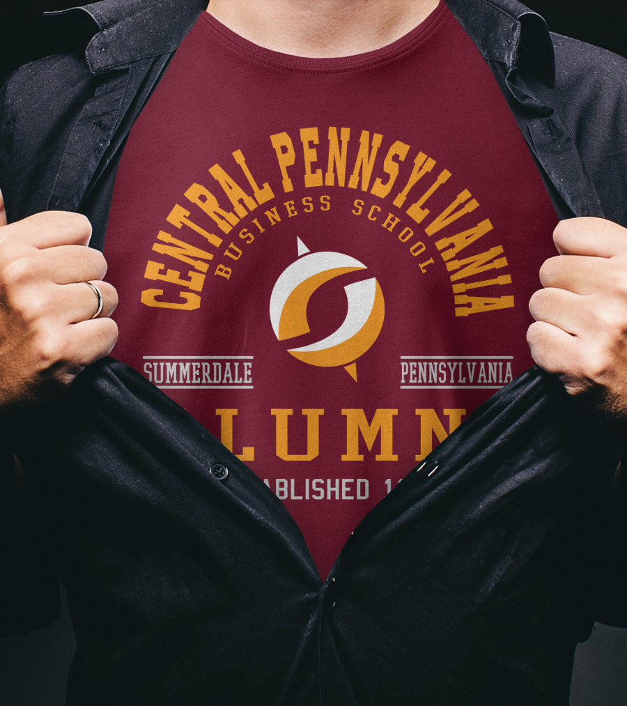 Central Pennsylvania Business School Alumni Summerdale Pennsylvania Established 1881 T-Shirt