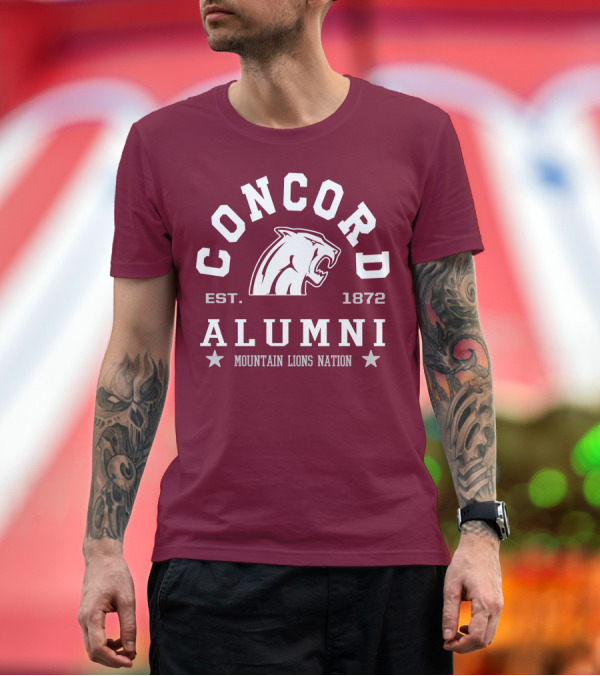 Premium T-Shirt: Concord Alumni Mountain Lions Nation Est. 1872 T-Shirt Concord Alumni Mountain Lions Nation Est. 1872 T-Shirt