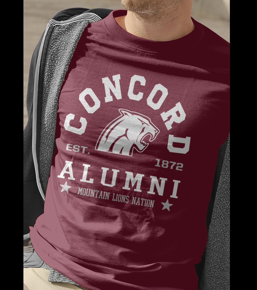 Concord Alumni Mountain Lions Nation Est. 1872 T-Shirt