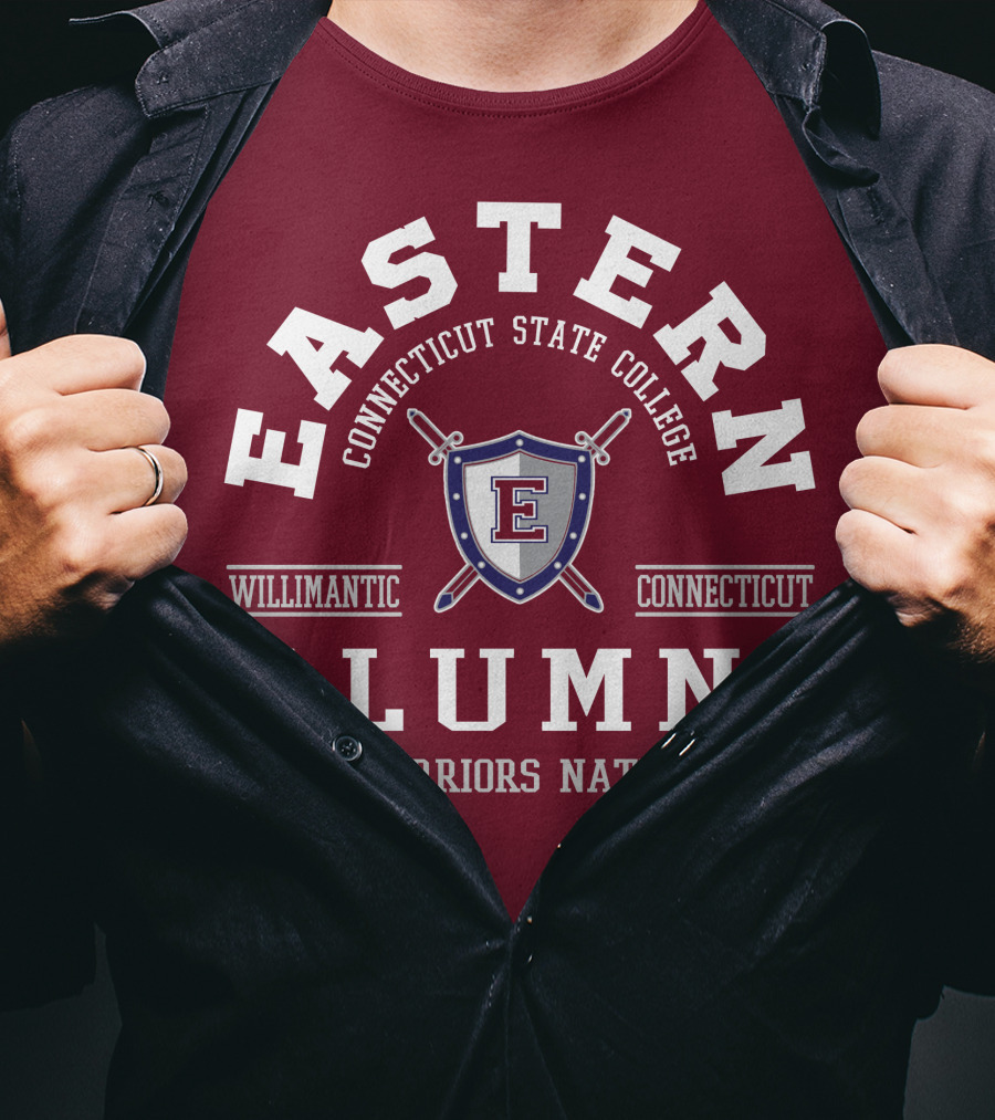 Eastern Connecticut State College Alumni Warriors Nation Willimantic Connecticut T-Shirt