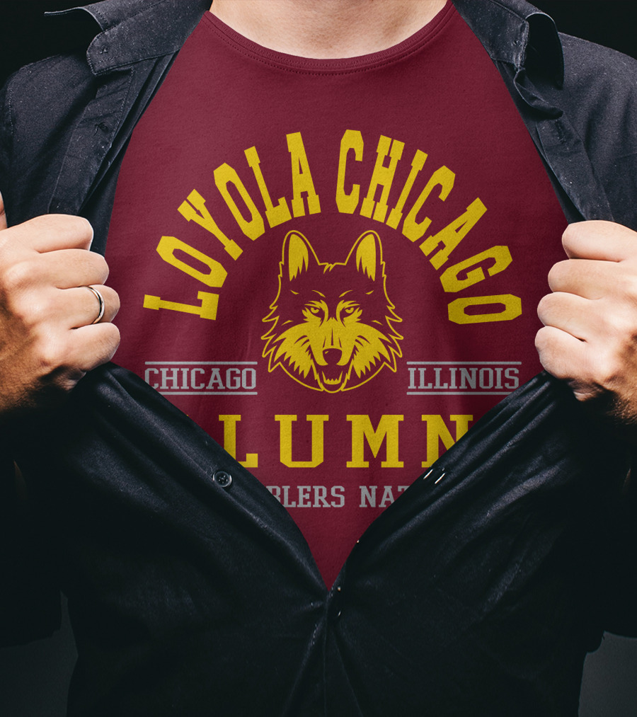 Loyola Chicago Illinois Alumni Ramblers Nation T-Shirt