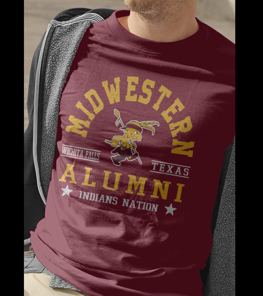 Midwestern Alumni Indians Nation Wichita Falls Texas T-Shirt