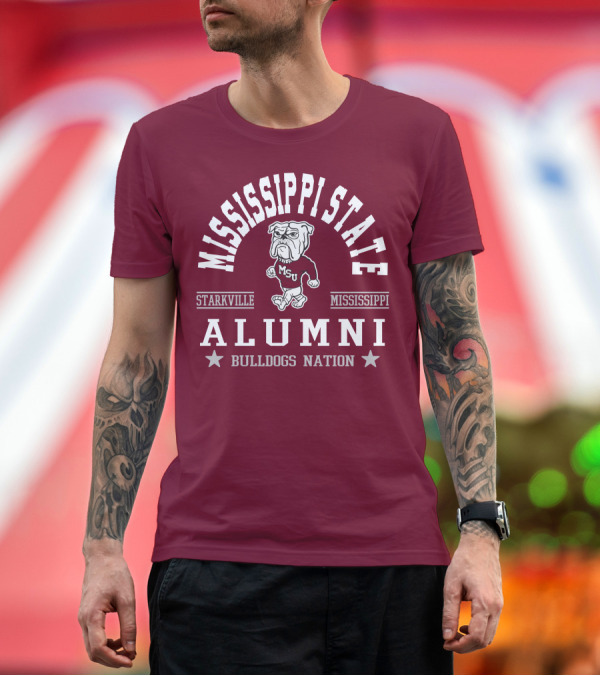 Premium T-Shirt: Mississippi State University Alumni Bulldogs Nation Starkville Mississippi T-Shirt Mississippi State University Alumni Bulldogs Nation Starkville Mississippi T-Shirt