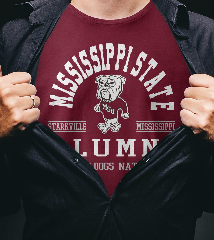 Mississippi State University Alumni Bulldogs Nation Starkville Mississippi T-Shirt