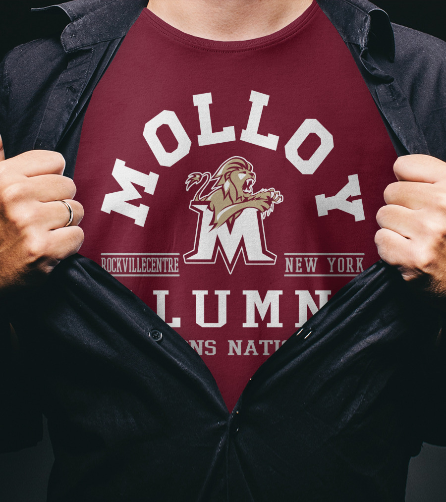 Molloy College Rockville Centre New York Alumni Lions Nation T-Shirt