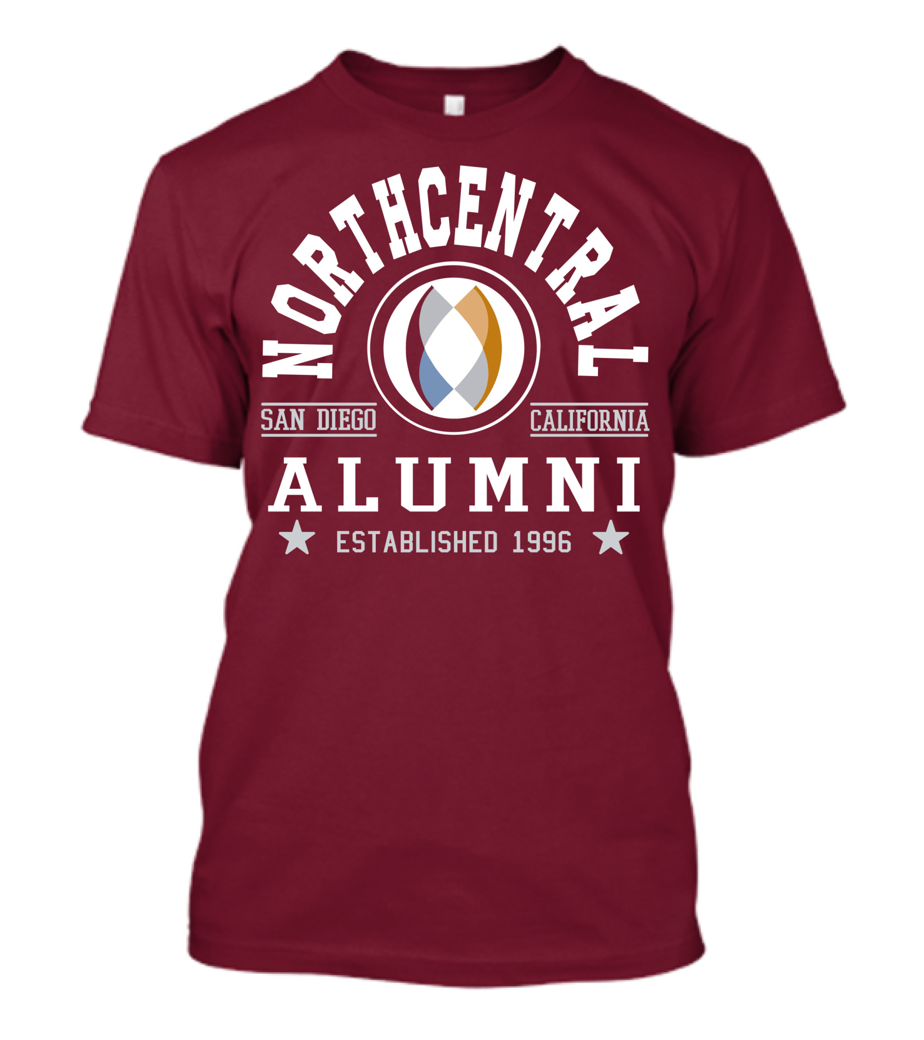 Northcentral Alumni San Diego California Established 1996 T-Shirt